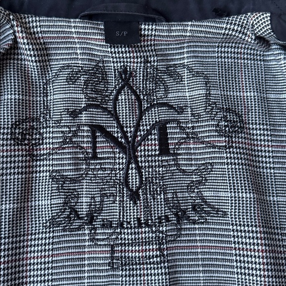 Mackage Women's Black Trim Leather Trench Coat - Picture 12 of 16